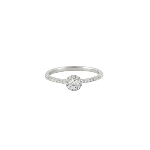 Bague 53 Bague Or blanc Diamants 58 Facettes