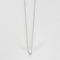 Collier Cartier - Collier chaîne fine en or gris et diamant 0,32 ct 58 Facettes AB