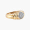 Bague 58 Bague pavée de 19 diamants en or jaune 750 58 Facettes