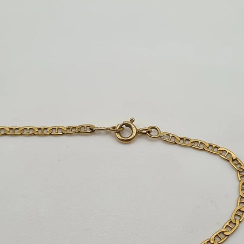 Gourmette or jaune 18 carats 58 Facettes