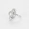 Bague 52 Bague navette sertie de diamants en platine 58 Facettes LJ22 -114