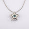 Collier chaine : 40 cm / Blanc/Gris / Or 750 Collier Pendentif Etoile diamants 58 Facettes 170216R