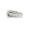 Bague 59 Bague - or blanc et diamants 58 Facettes 220156R