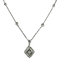 Collier Art déco - Collier en or blanc 585, platine et diamants 58 Facettes 2637