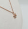 Collier Collier or rose étoile de David serti de diamants 58 Facettes