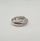 Bague 53.5 Bague or blanc sertie de diamants 58 Facettes