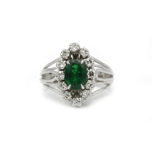 Bague 52 Bague or diamants émeraude 58 Facettes 230252R