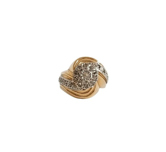 Bague 56 Bague tourbillon diamants 0.56 carats 58 Facettes