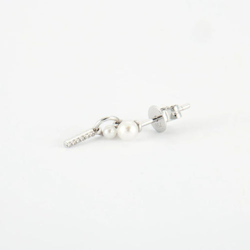 Boucles d'oreilles Boucles d'oreilles diamants & perle 58 Facettes