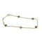 Bracelet Bracelet or jaune serti de fleurs saphir multi-couleur 58 Facettes