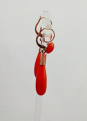Boucles d'oreilles Boucles d'oreilles Or jaune Corail 58 Facettes