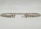 Bracelet Rivière de diamants naturels or blanc 18 carats 58 Facettes
