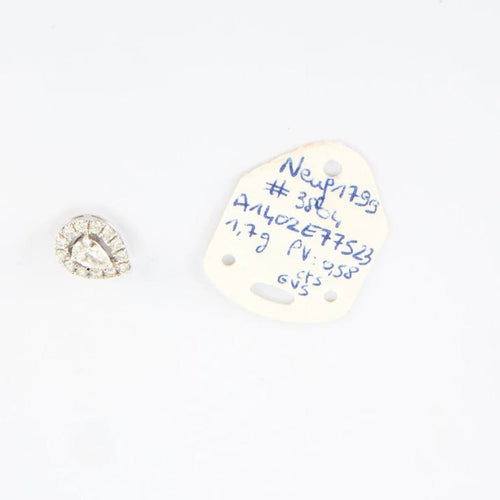 Boucles d'oreilles Boucles d'oreilles poires en Or blanc diamants 58 Facettes