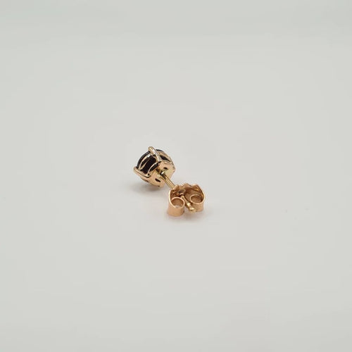 Boucles d'oreilles Boucles d'oreilles or rose grenat rouge 58 Facettes