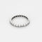 Bague 56 Alliance américaine en or blanc et diamants 58 Facettes MON1251