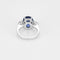 Bague 53 Bague - Bague saphir ovale 6,05 ct en or blanc 18k et diamants 58 Facettes LJ20-9