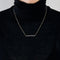 Collier Collier or jaune serti d’une barrette de diamants naturels 58 Facettes