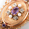 Pendentif Broche/pendentif améthyste et diamants 58 Facettes