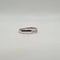 Bague 53 Demi-alliance or blanc 18 carats sertie de diamants 58 Facettes