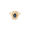 Bague 58 Bague en or jaune 18 carats avec diamants et saphir 58 Facettes 31192
