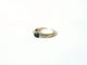 Bague 56 Bague or jaune, saphir et diamants 58 Facettes