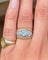Bague 50 Bague bandeau double jonc torsadé en or blanc et or rose, diamants 58 Facettes bM