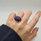 Bague 55 Bague or blanc sertie d'améthystes 58 Facettes