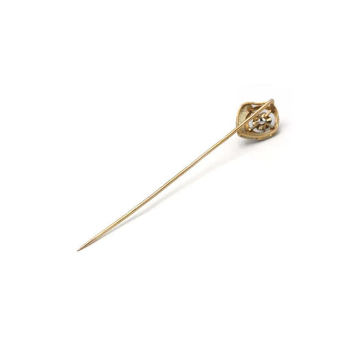 Broche Epingle À Cravate - Or rose, blanc & Diamant 58 Facettes 250324R