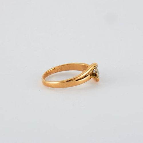 Bague 55 Bague Or jaune Diamants 58 Facettes