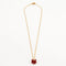 Collier Collier or jaune et cornaline 58 Facettes