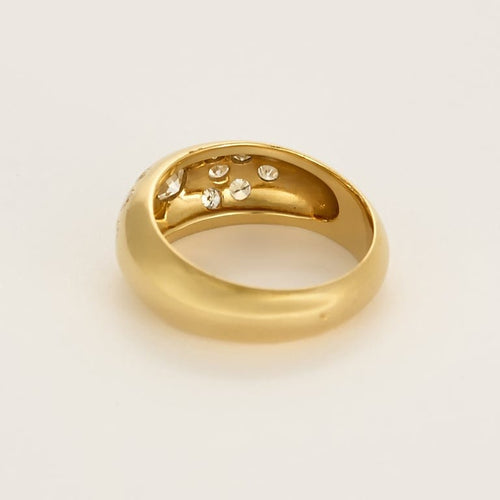 Bague 62 Bague jonc en or jaune et diamants 58 Facettes PAL3880X2