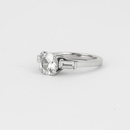 Bague 54 Bague Solitaire diamant 2.19ct 58 Facettes