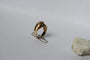 Bague 54 Bague rétro en or jaune 14k et diamants ronds, diamant Trillion 58 Facettes