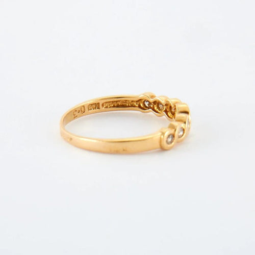 Bague 55 Bague en or jaune & diamants 58 Facettes