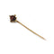 Broche Épingle à cravate en or jaune 750‰, grenat et diamants 58 Facettes 230069SP