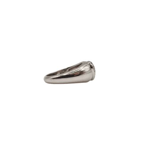 Bague 54 Bague cœur or blanc 18 carats sertie de diamants 58 Facettes