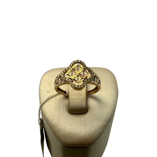 Bague 54.5 Bague fleur de vie ajourée en or jaune 18 carats 58 Facettes 250046