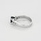 Bague 52 Bague en Or blanc 18k Saphir 58 Facettes DIE1709