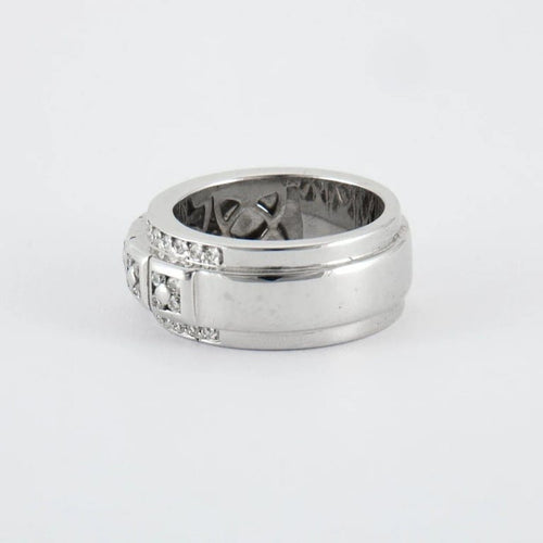 Bague 53.5 Bague en or blanc & diamants 58 Facettes