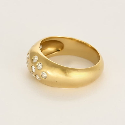 Bague 62 Bague jonc en or jaune et diamants 58 Facettes PAL3880X2