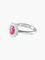 Bague 53 Bague marguerite en or blanc et rubis entouré de diamants 58 Facettes 410 50000