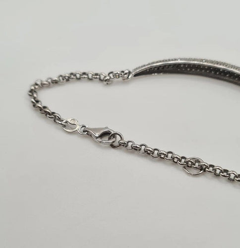 Bracelet Bracelet ou serti de zircons blancs 58 Facettes