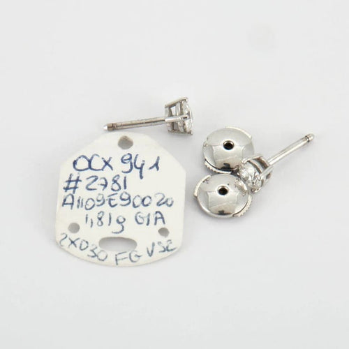Boucles d'oreilles Boucles d'oreilles en Or blanc & diamants 58 Facettes