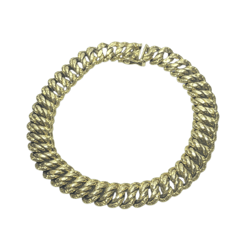 Bracelet Bracelet maille torsadée en or jaune 18K 12,16 g 58 Facettes 250339