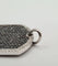 Pendentif Pendentif or blanc serti de diamants noirs et blancs 58 Facettes