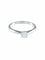 Bague 53.5 Bague - Solitaire en or gris et diamant 0,2 ct 58 Facettes 412 50088