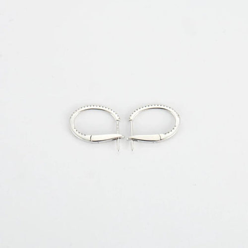 Boucles d'oreilles Boucles d'oreilles en Or blanc, diamants 58 Facettes