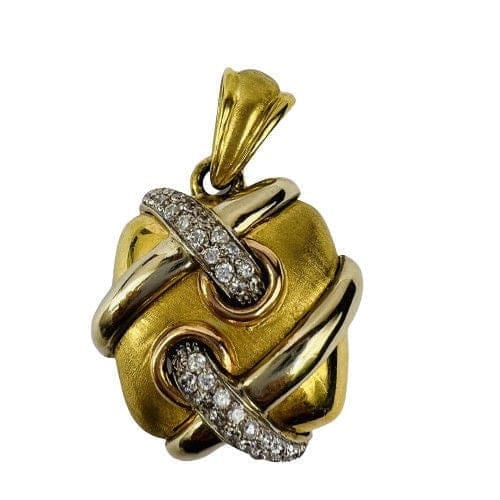 Pendentif Pendentif Croisé Or Oxydes 58 Facettes 20400000744