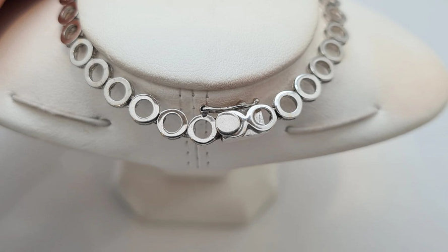 Collier Collier en Or blanc, diamants 58 Facettes
