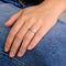 Bague 54 Bague or blanc trilogie diamants 58 Facettes